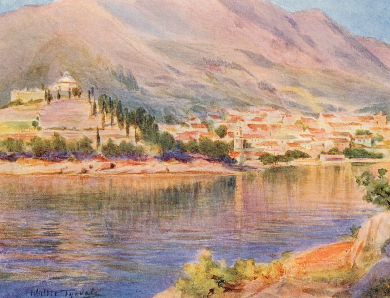 Cavtat, Régi Ragusa (színes litográfia) alkotó: Walter Frederick Roofe Tyndale