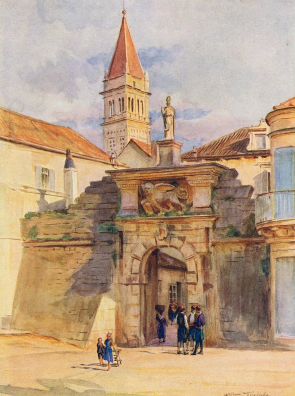 Trau egyik kapuja (színes litográfia) alkotó: Walter Frederick Roofe Tyndale