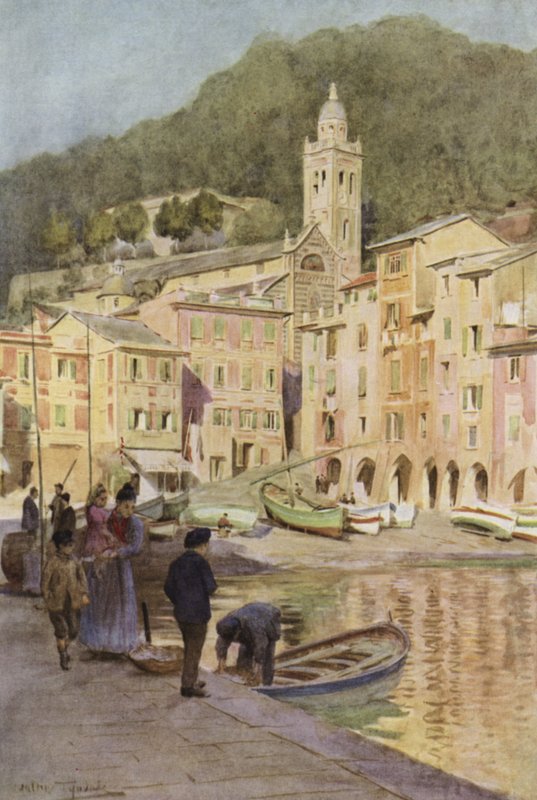 Portofino, Olaszország (színes litó) alkotó: Walter Frederick Roofe Tyndale