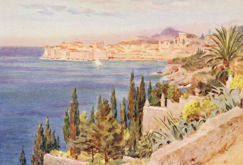 Ragusa (színes litográfia) alkotó: Walter Frederick Roofe Tyndale