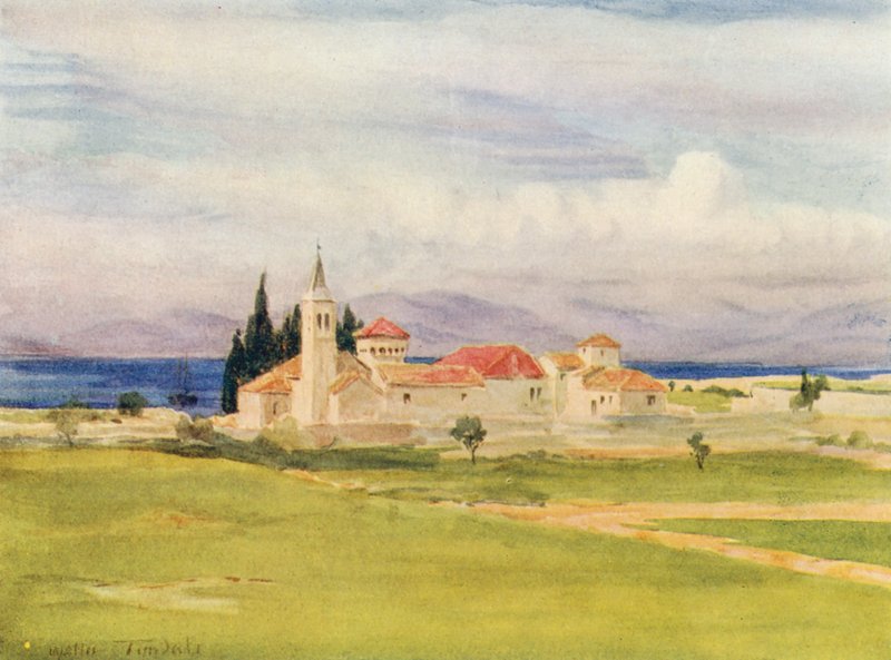 San Francesco, Spalato közelében (színes litho) alkotó: Walter Frederick Roofe Tyndale