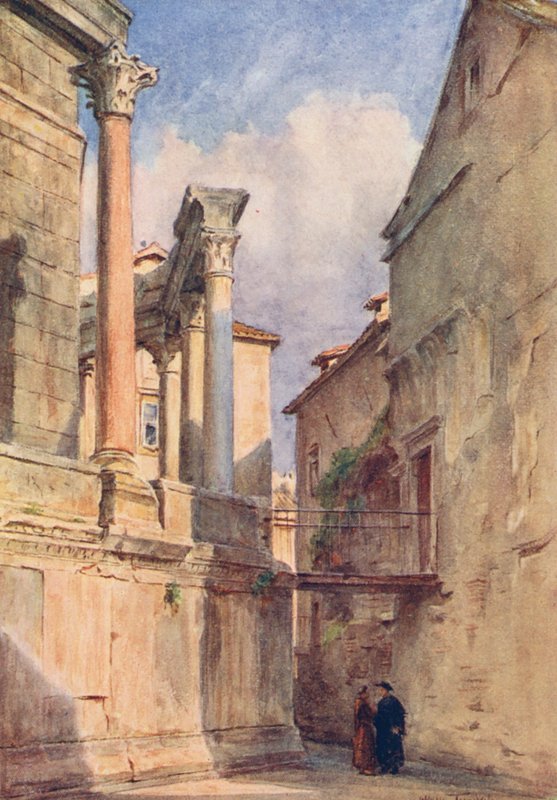 A mauzóleum, Spalato (színes lithó) alkotó: Walter Frederick Roofe Tyndale