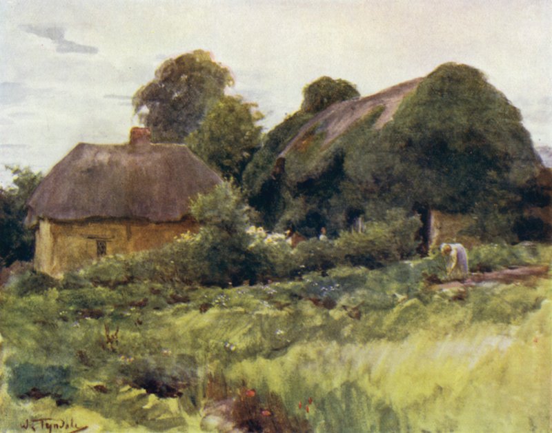Az új erdő: kunyhó Sway-ben (színes litó) alkotó: Walter Frederick Roofe Tyndale