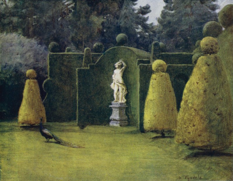 Az új erdő: Bowling Green a Brokenhurst Parkban (színes litó) alkotó: Walter Frederick Roofe Tyndale
