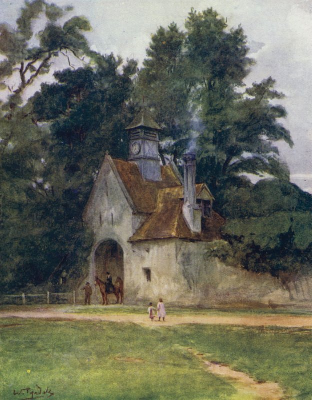 Az új erdő: Az átjáró, Beaulieu palota (színes litó) alkotó: Walter Frederick Roofe Tyndale