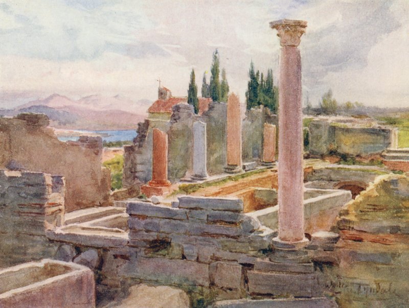 Salona romjai (színes litográfia) alkotó: Walter Frederick Roofe Tyndale