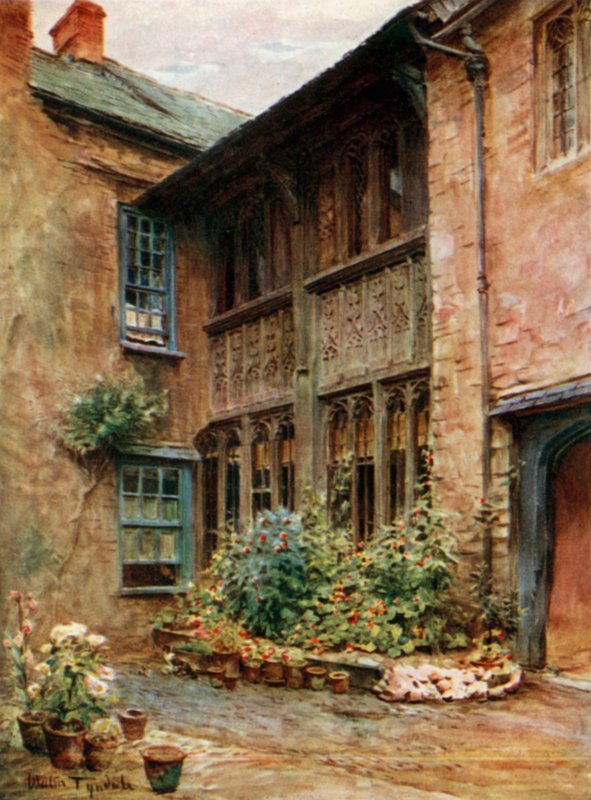 A Luttrell fegyverek udvara, Dunster alkotó: Walter Frederick Roofe Tyndale