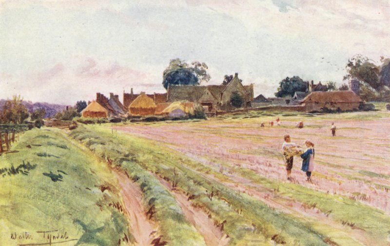 Wessex: Wessex-i tanya (színes litográfia) alkotó: Walter Frederick Roofe Tyndale