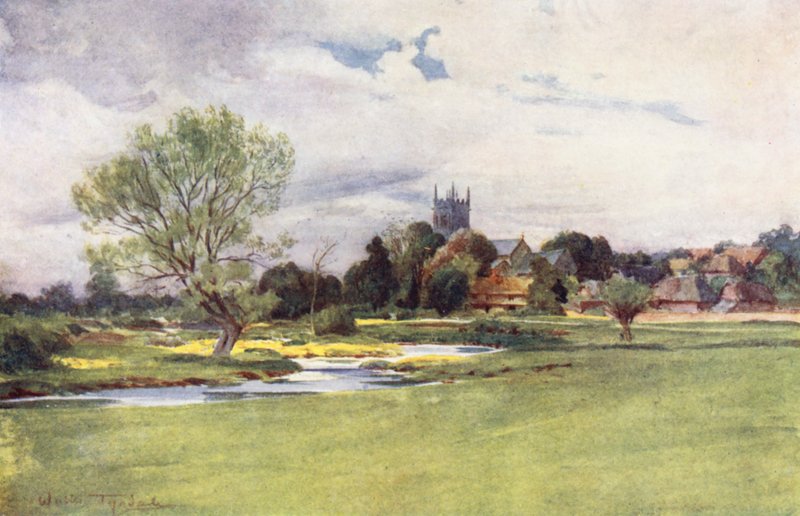 Wessex: Bere Regis (színes litográfia) alkotó: Walter Frederick Roofe Tyndale