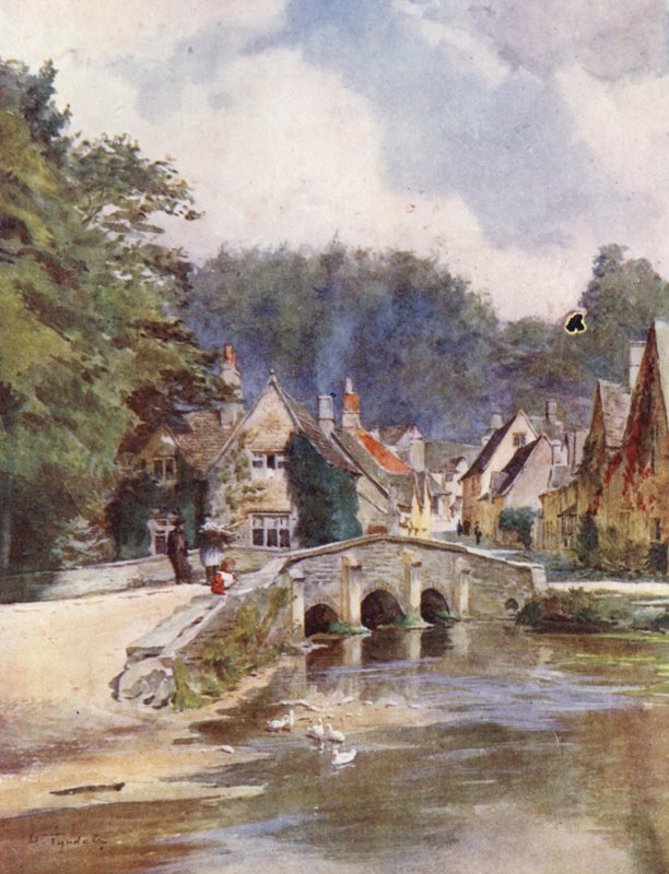 Wessex: Castle Combe, North Wilts (színes litográfia) alkotó: Walter Frederick Roofe Tyndale