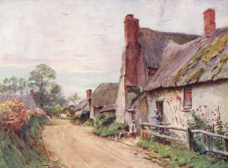 Wessex: Dorchester melletti Incletonban (színes litográfia) alkotó: Walter Frederick Roofe Tyndale