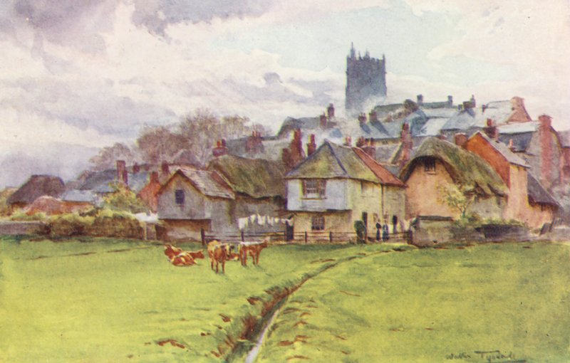 Wessex: Fordington, Dorchester (színes litográfia) alkotó: Walter Frederick Roofe Tyndale