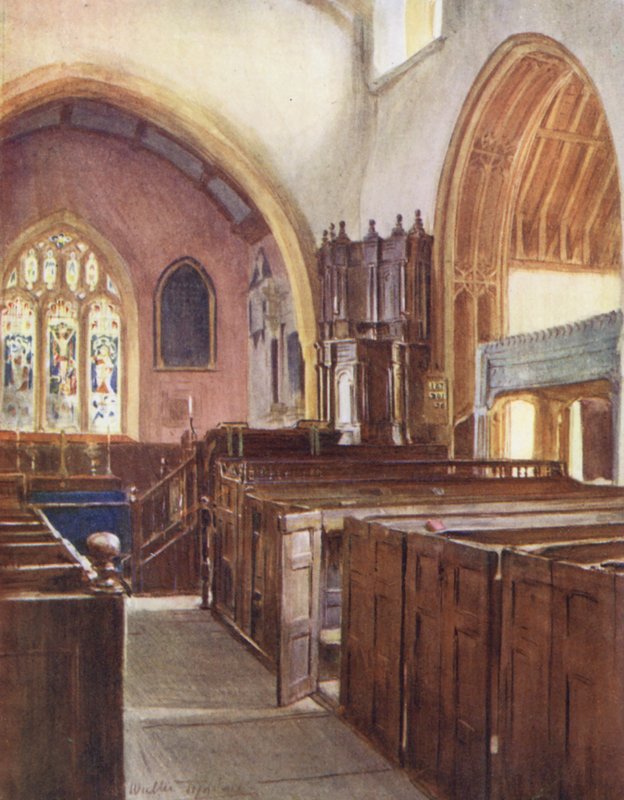Wessex: Puddletown Church (színes litográfia) alkotó: Walter Frederick Roofe Tyndale