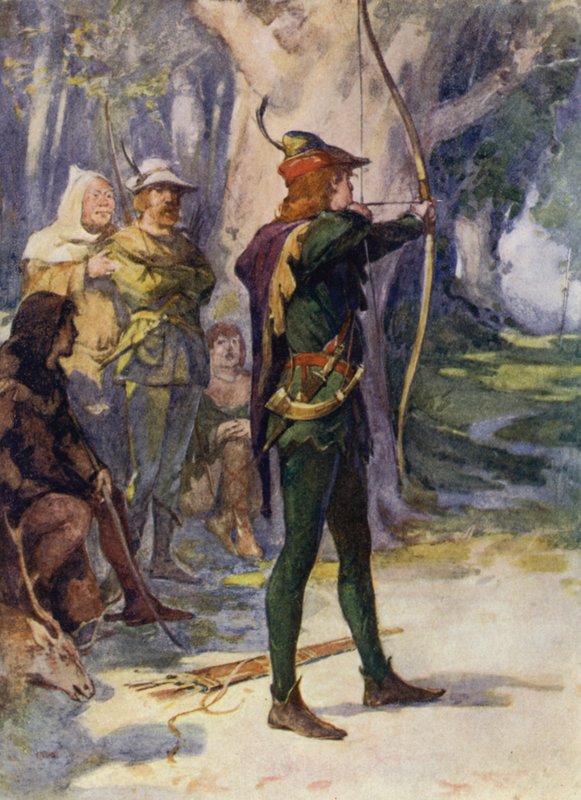 Illusztráció Ivanhoe-hoz, Sir Walter Scott (színes litó) alkotó: Walter Grieve