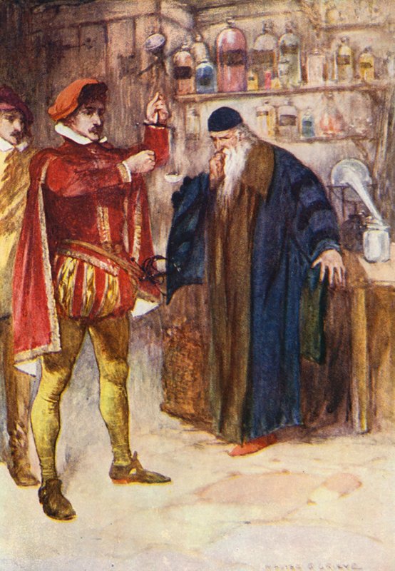 Sir Walter Scott Kenilworth illusztrációja (színes litográfia) alkotó: Walter Grieve