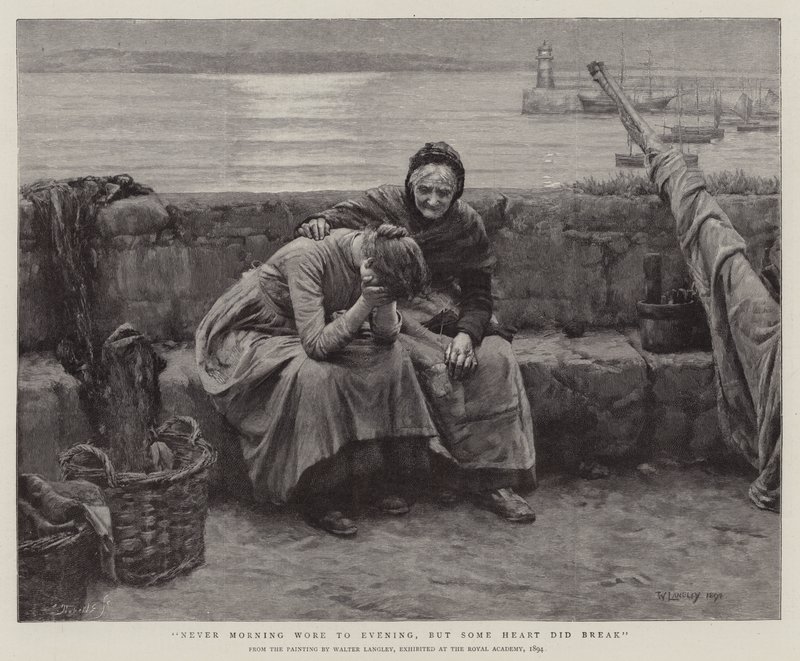 Soha nem viselte a reggelt estig, de néhány szív megszakadt alkotó: Walter Langley