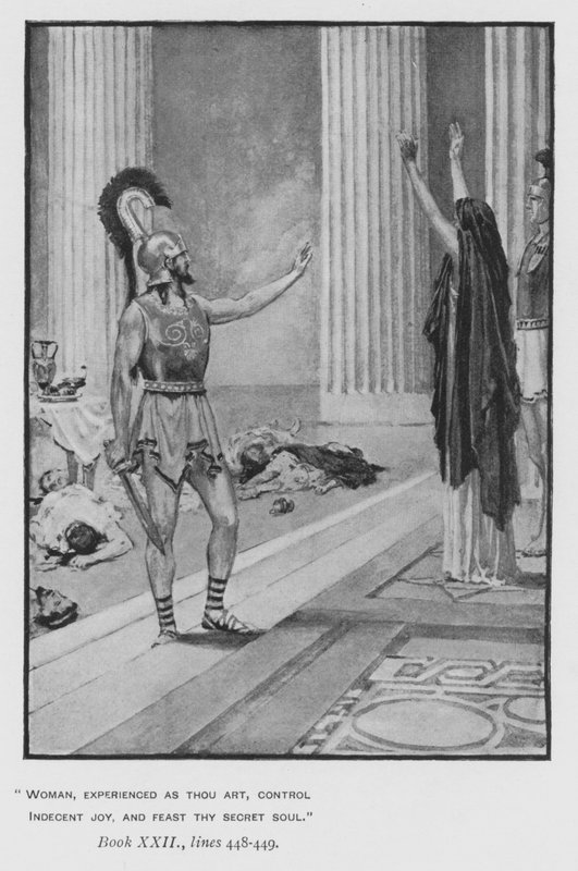 Illusztráció a pápa Homérosz Odüsszeiájához (litho) alkotó: Walter Paget