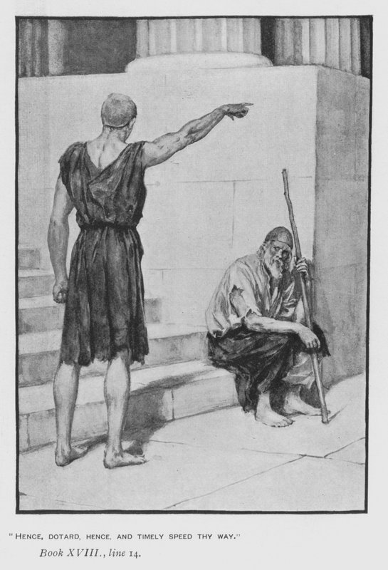 Illusztráció a pápa Homérosz Odüsszeiájához (litho) alkotó: Walter Paget