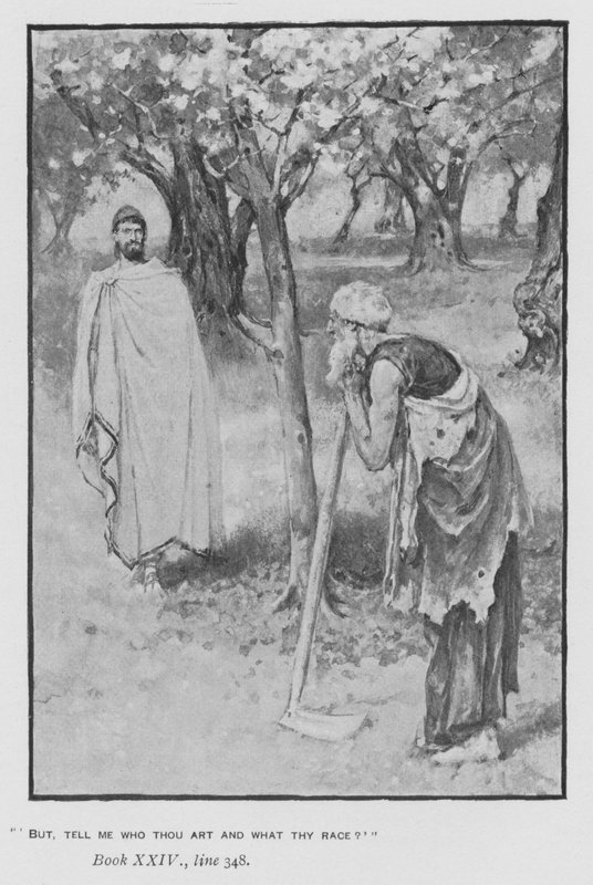 Illusztráció a pápa Homérosz Odüsszeiájához (litho) alkotó: Walter Paget