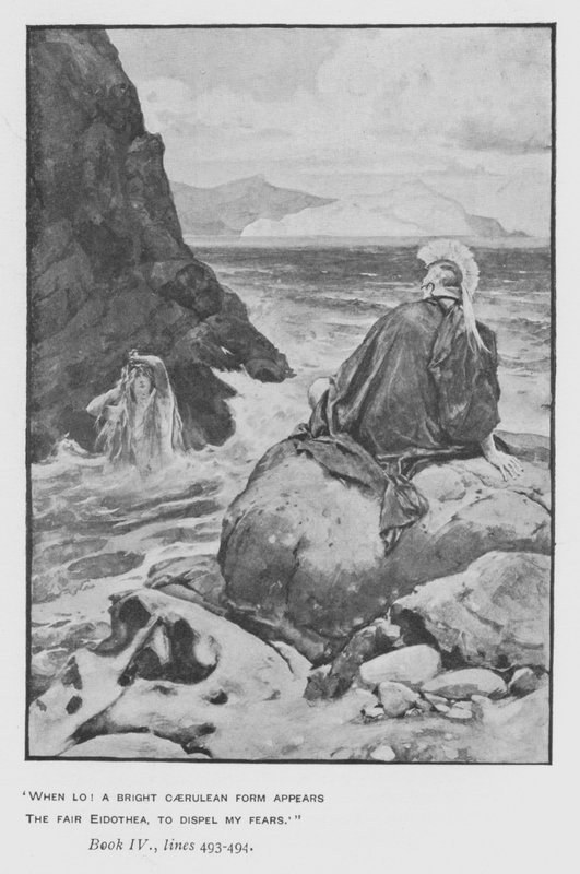 Illusztráció a pápa Homérosz Odüsszeiájához (litho) alkotó: Walter Paget