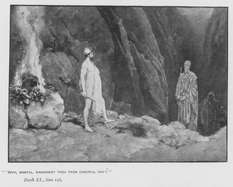 Illusztráció a pápa Homérosz Odüsszeiájához (litho) alkotó: Walter Paget