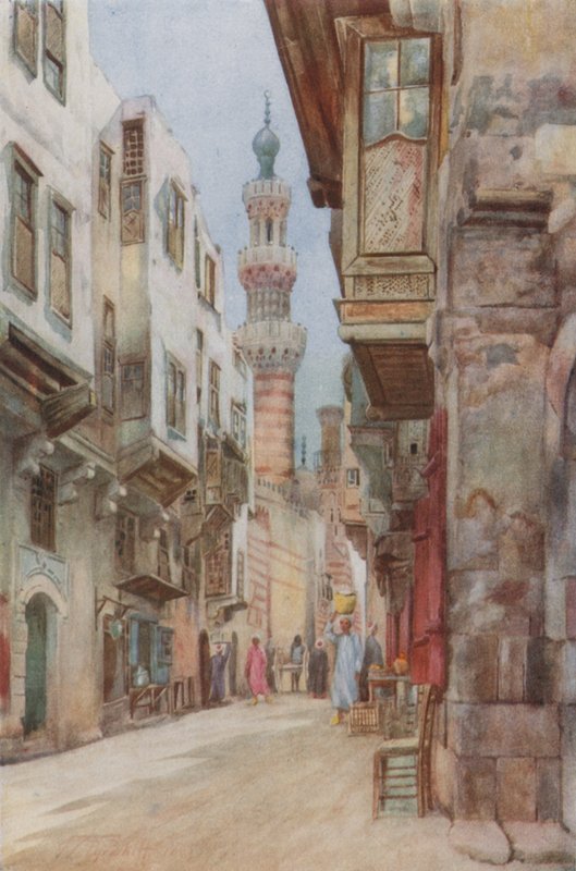 Ibrahim Agha mecsetének kapuja, Kairó alkotó: Walter Spencer Stanhope Tyrwhitt