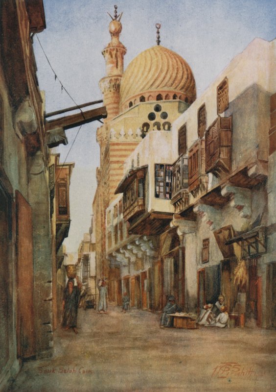 Souk Selal, A páncélosok bazárja, Kairó alkotó: Walter Spencer Stanhope Tyrwhitt