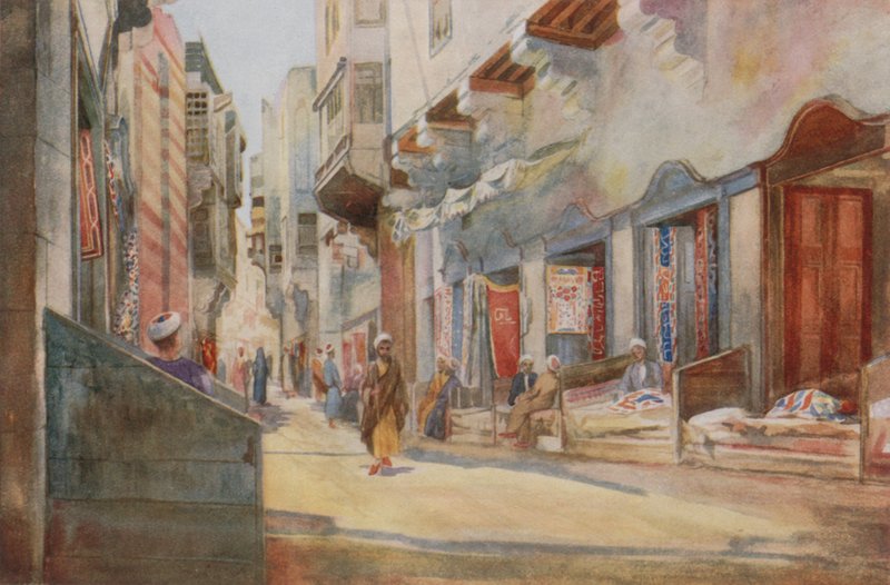 A sátorkészítők bazárja, Kairó alkotó: Walter Spencer Stanhope Tyrwhitt