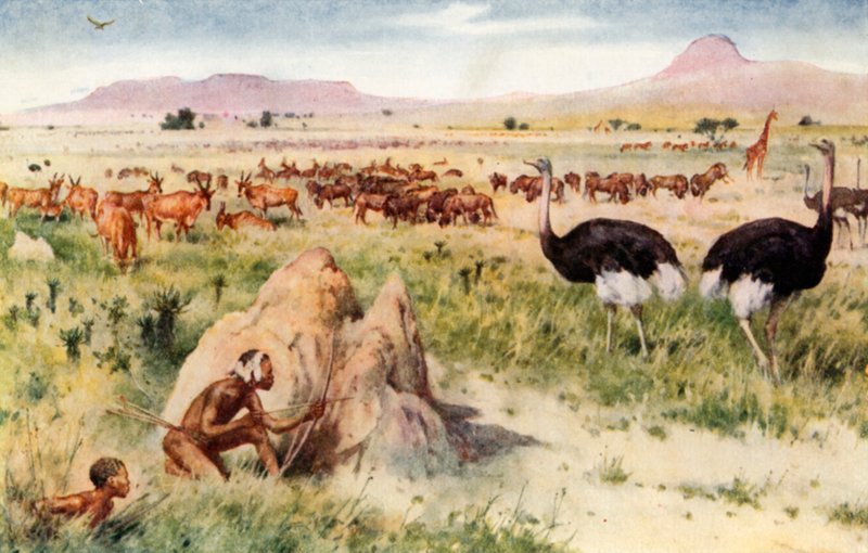 Egy dél-afrikai síkság: A fehér ember megjelenése előtt alkotó: Walter Stanley Paget