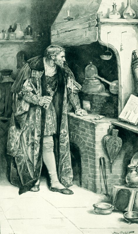 IV. James alkimistaként a laboratóriumában alkotó: Walter Stanley Paget