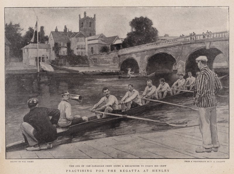 Gyakorlás a Henley-i Regattára alkotó: Walter Stanley Paget