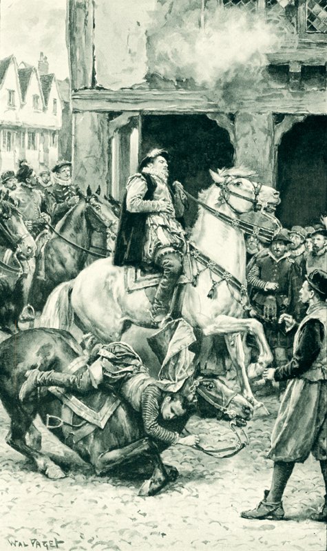 Moray régens meggyilkolása Linlithgow-ban alkotó: Walter Stanley Paget