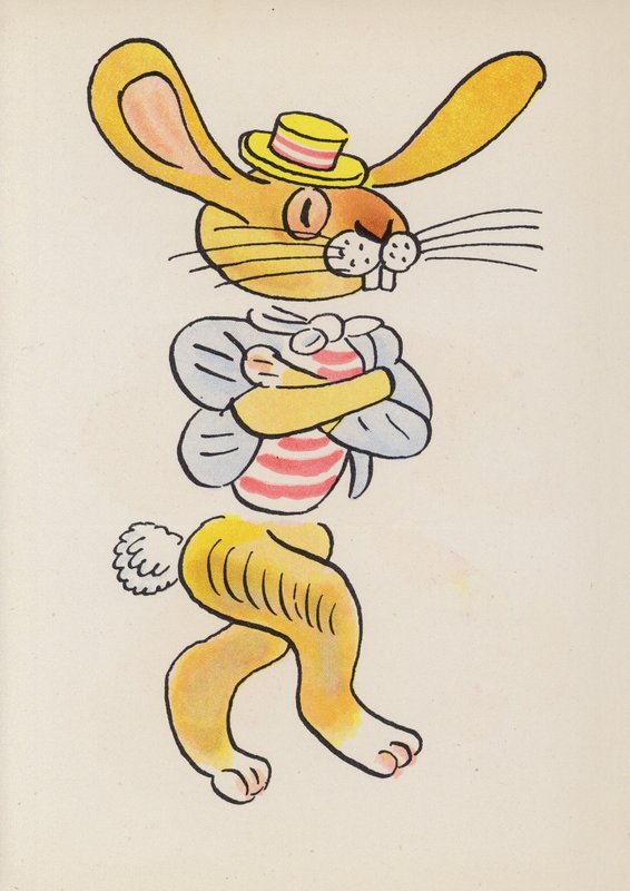 Számok a gyermekkönyvekből: Brer Rabbit (színes litográfia) alkotó: Walter Trier