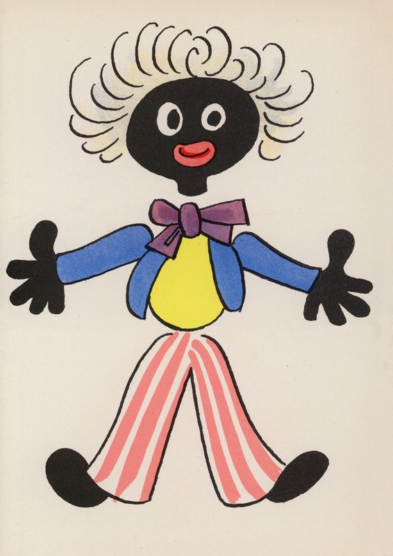 Számok a gyermekkönyvekből: Golliwog (színes litográfia) alkotó: Walter Trier