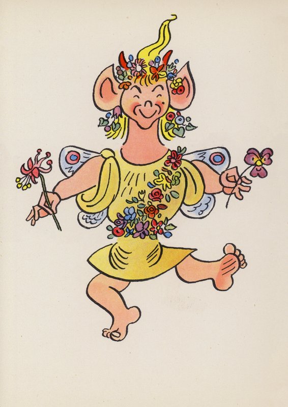 Számok a gyermekkönyvekből: Puck (színes litográfia) alkotó: Walter Trier