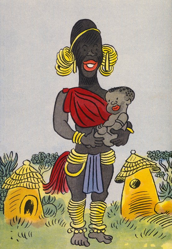 Walter Trier őrült jelmezei: Közép-Afrika (színes litográfia) alkotó: Walter Trier