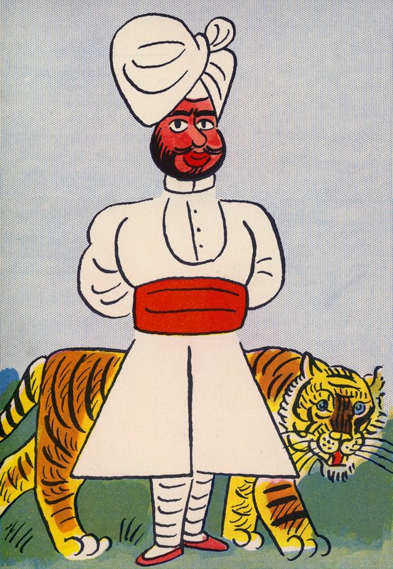 Walter Trier őrült jelmezei: India (színes litográfia) alkotó: Walter Trier