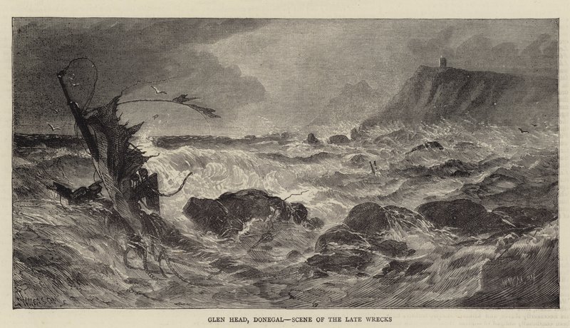 Glen Head, Donegal, Scene of the Late Wrecks alkotó: Walter William May