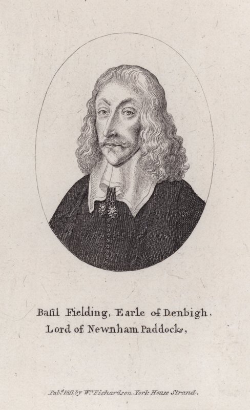 Basil Feilding, Denbigh 2. grófja, angol diplomata, politikus és Paliamentarius katona a polgárháborúban (metszet) alkotó: Wenceslaus (after) Hollar