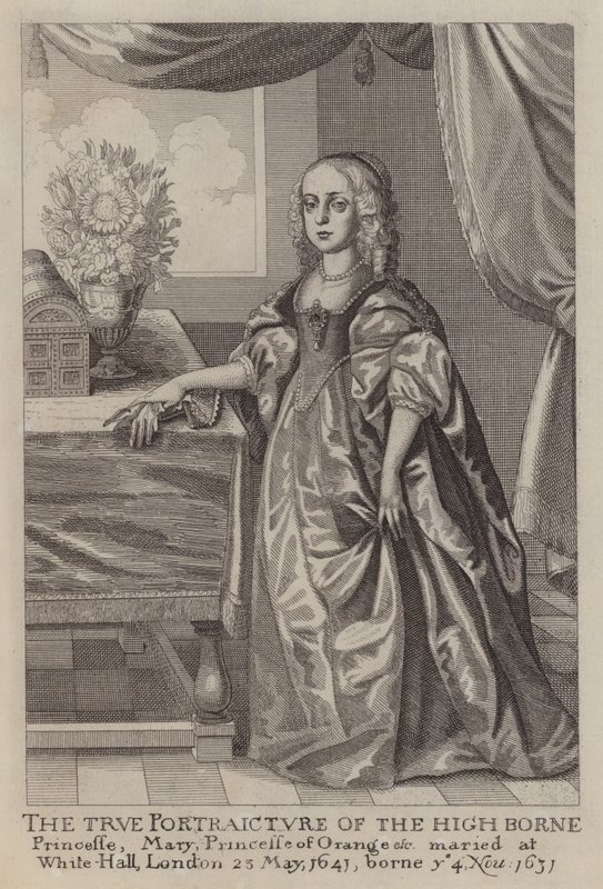Mária, Narancs hercegnője (rézkarc) alkotó: Wenceslaus (after) Hollar