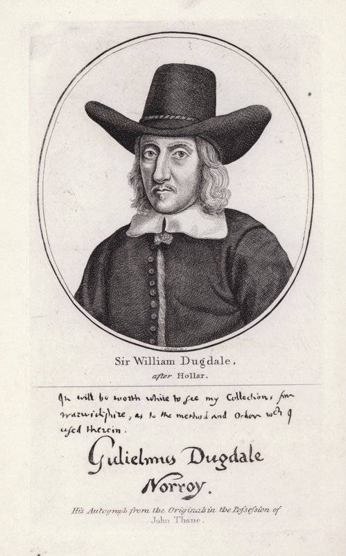 Sir William Dugdale (metszet) alkotó: Wenceslaus (after) Hollar