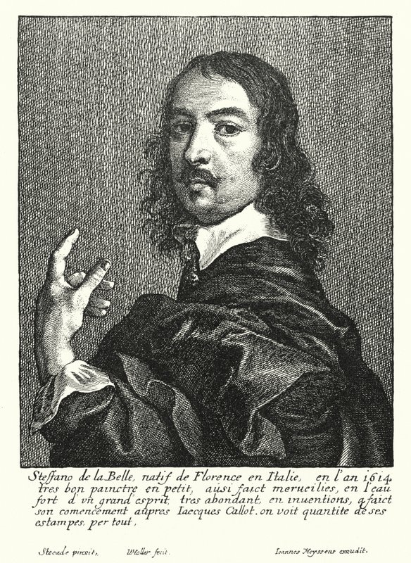 Stefano della Bella, olasz rajzoló és nyomdász (metszet) alkotó: Wenceslaus (after) Hollar