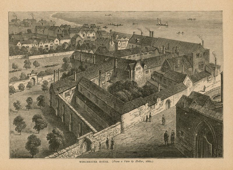 A Winchester House légi felvétele alkotó: Wenceslaus Hollar
