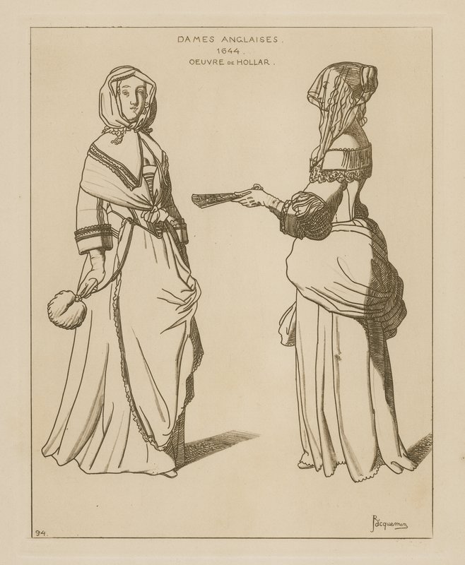 Angol nők, 1644 alkotó: Wenceslaus Hollar