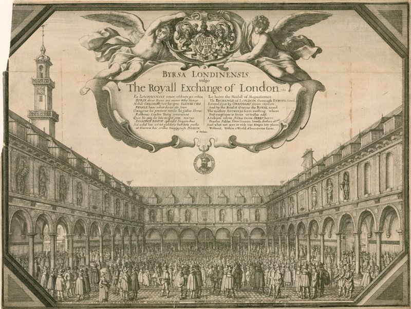 Royal Exchange, London alkotó: Wenceslaus Hollar