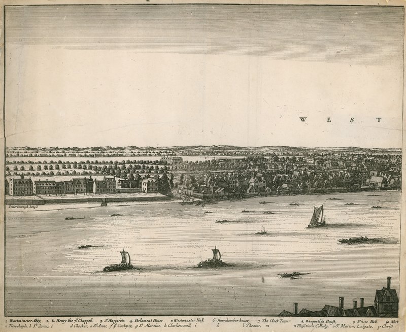 London és Westminster kilátását elvették Lambethtől alkotó: Wenceslaus Hollar