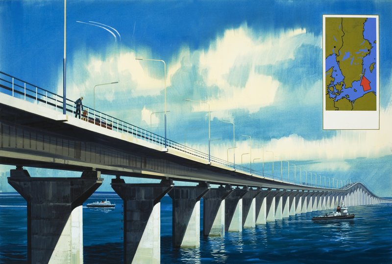 A Kalmar Soundon átívelő híd alkotó: Wilf (20th century) Hardy