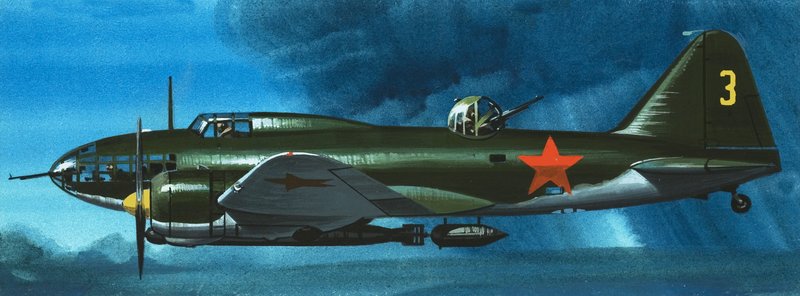 A kékbe: Világháborús orosz repülőgépek alkotó: Wilf (20th century) Hardy