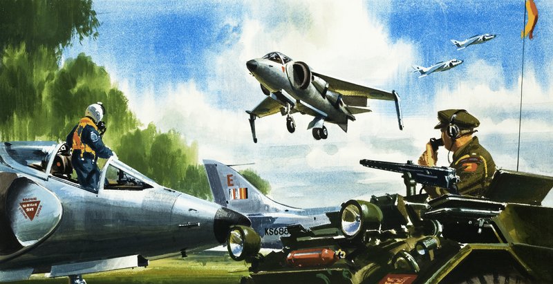 Nézd - nincs kifutó. A repülőgépek legújabb fejlesztései. A Harrier ugrórepülőgép alkotó: Wilf (20th century) Hardy
