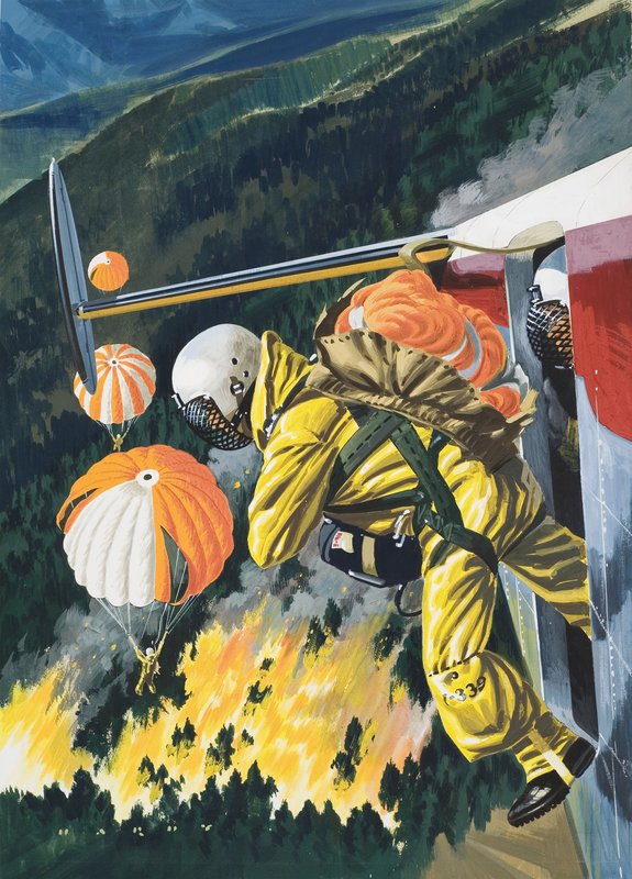 Ejtőernyősök alkotó: Wilf (20th century) Hardy